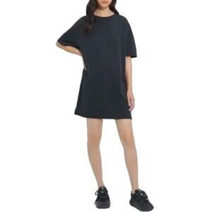 UGG Women's Zoey T-Shirt Dress Short Sleeve Organic Cotton Size M Black